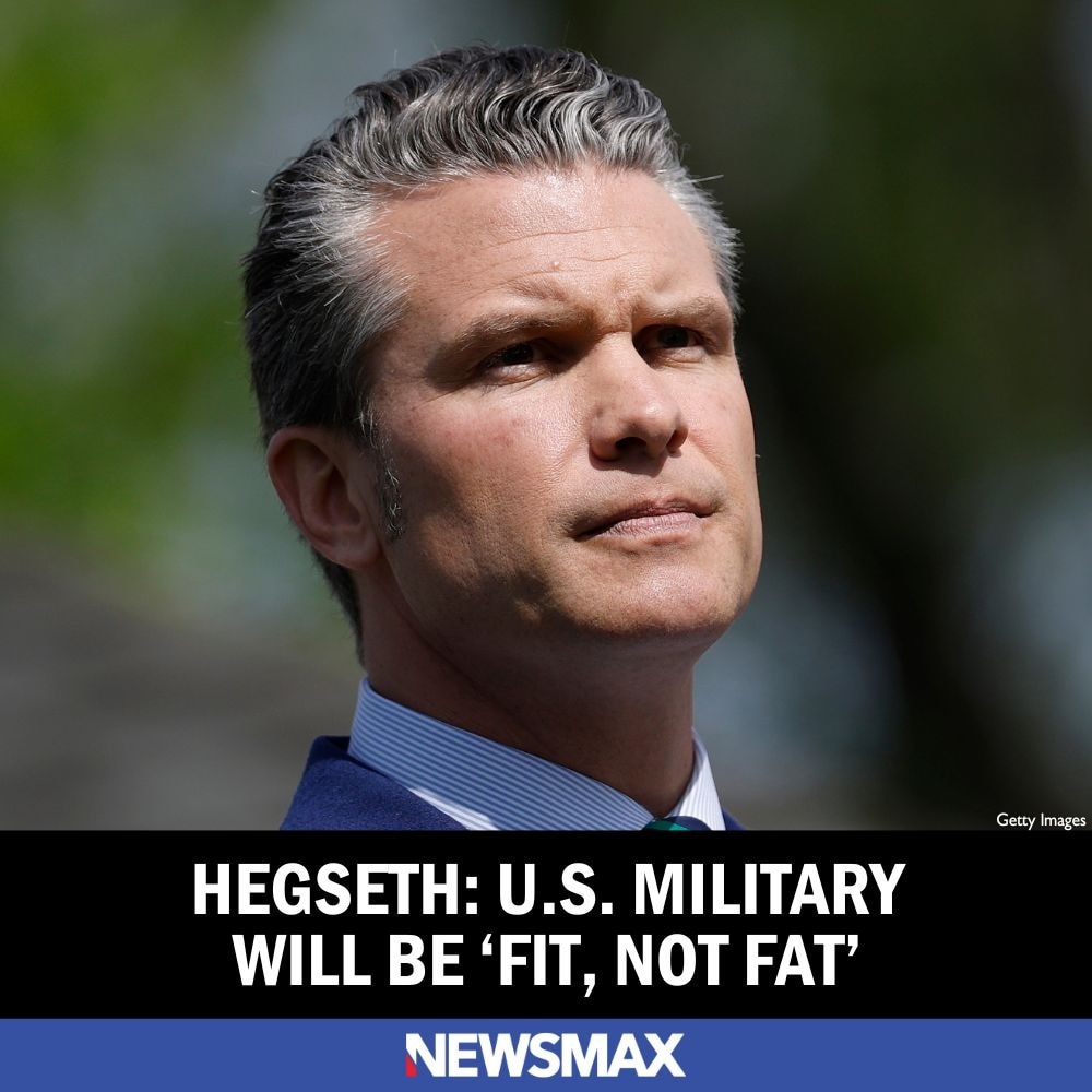 Defense Secretary Pete Hegseth declared Friday that U.S. military personnel will be "fit, not fat."
...