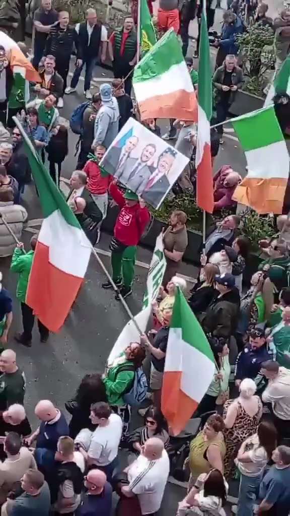 Every country must protect its citizens and sovereignty! 

Over 100,000 Irish patriots have seized D...