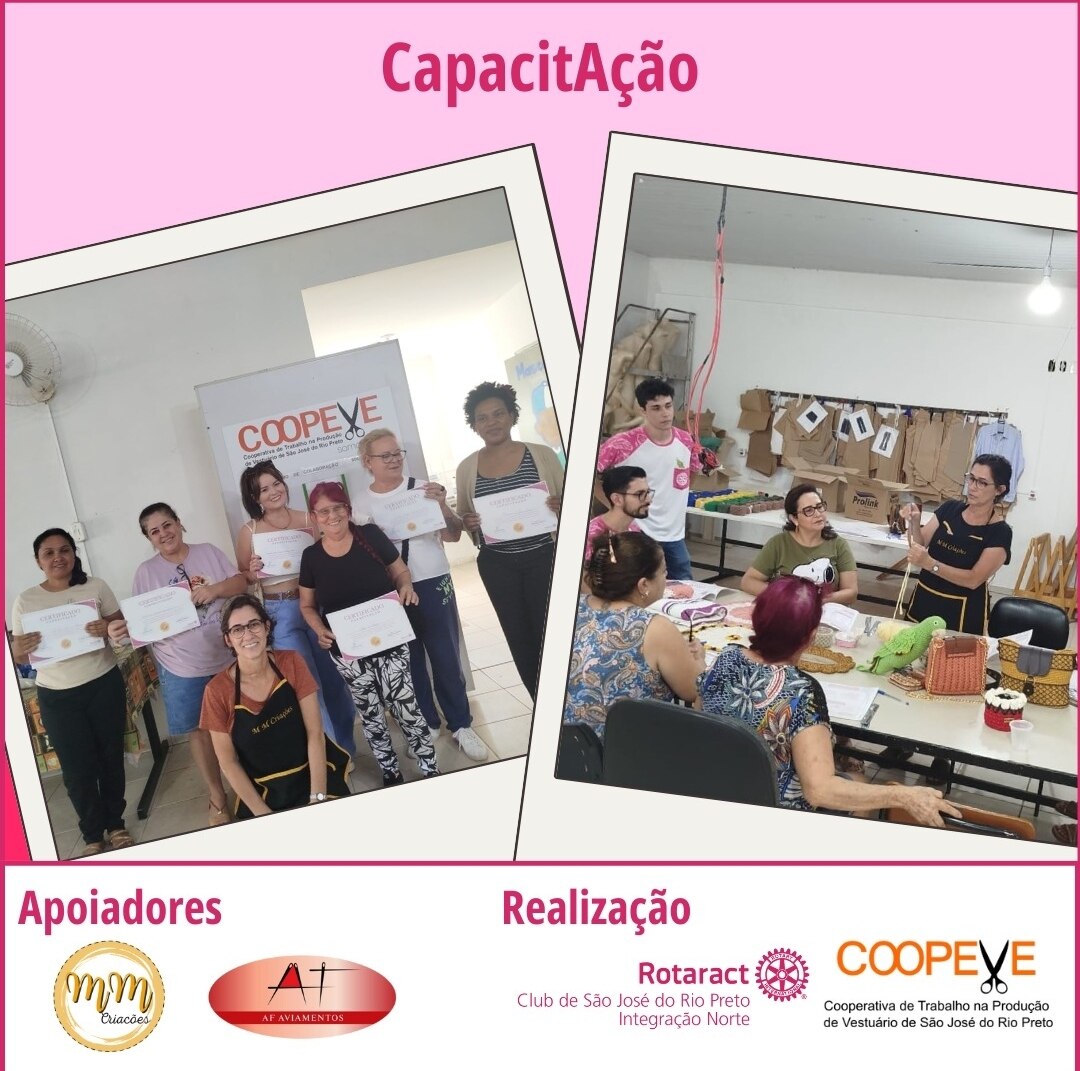 Texto do Rotaract Club de São José do Rio Preto - Integração Norte:

Nos dias 5, 12 e 26, realizamos...