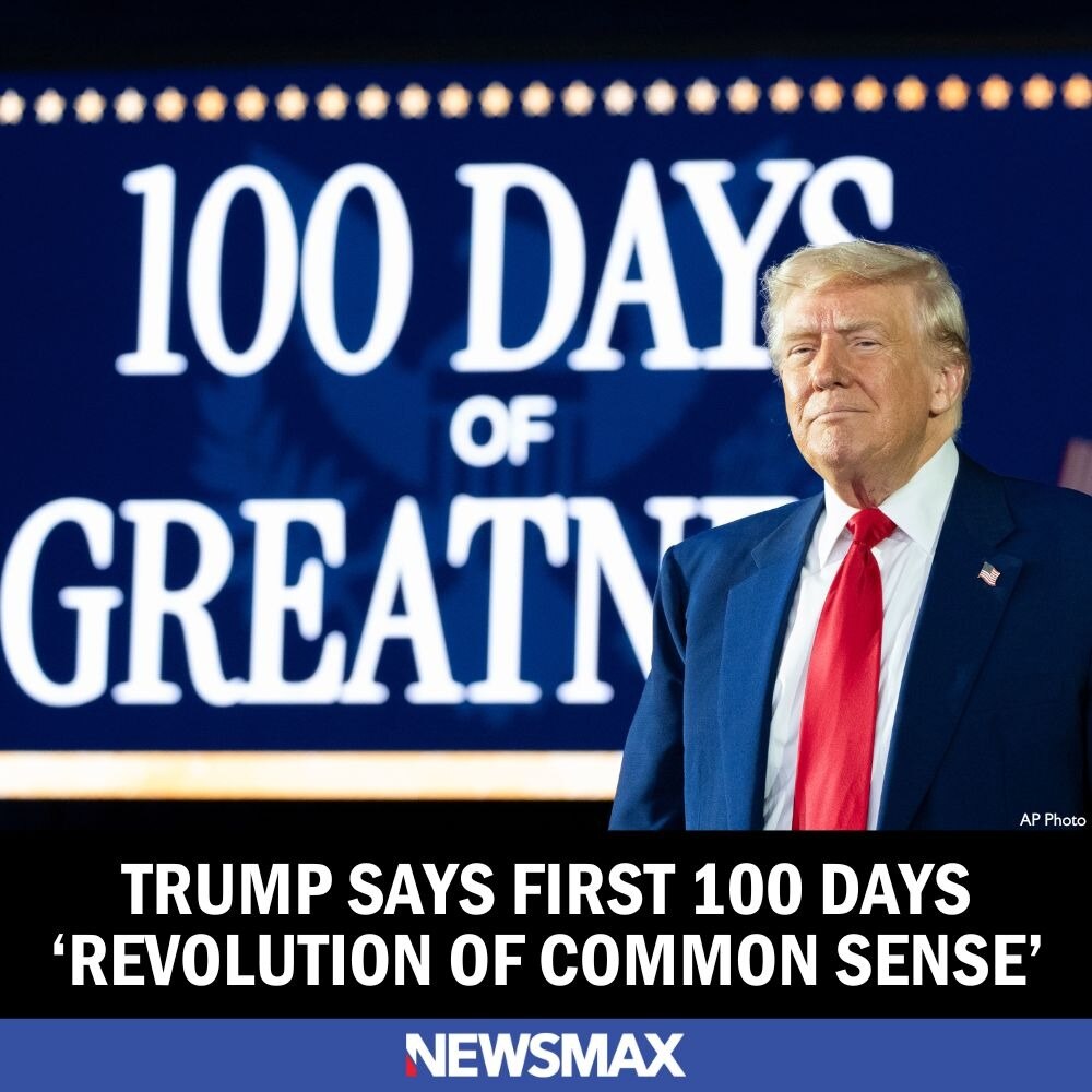 "We're here tonight in the heartland of our nation to celebrate the most successful first 100 days o...