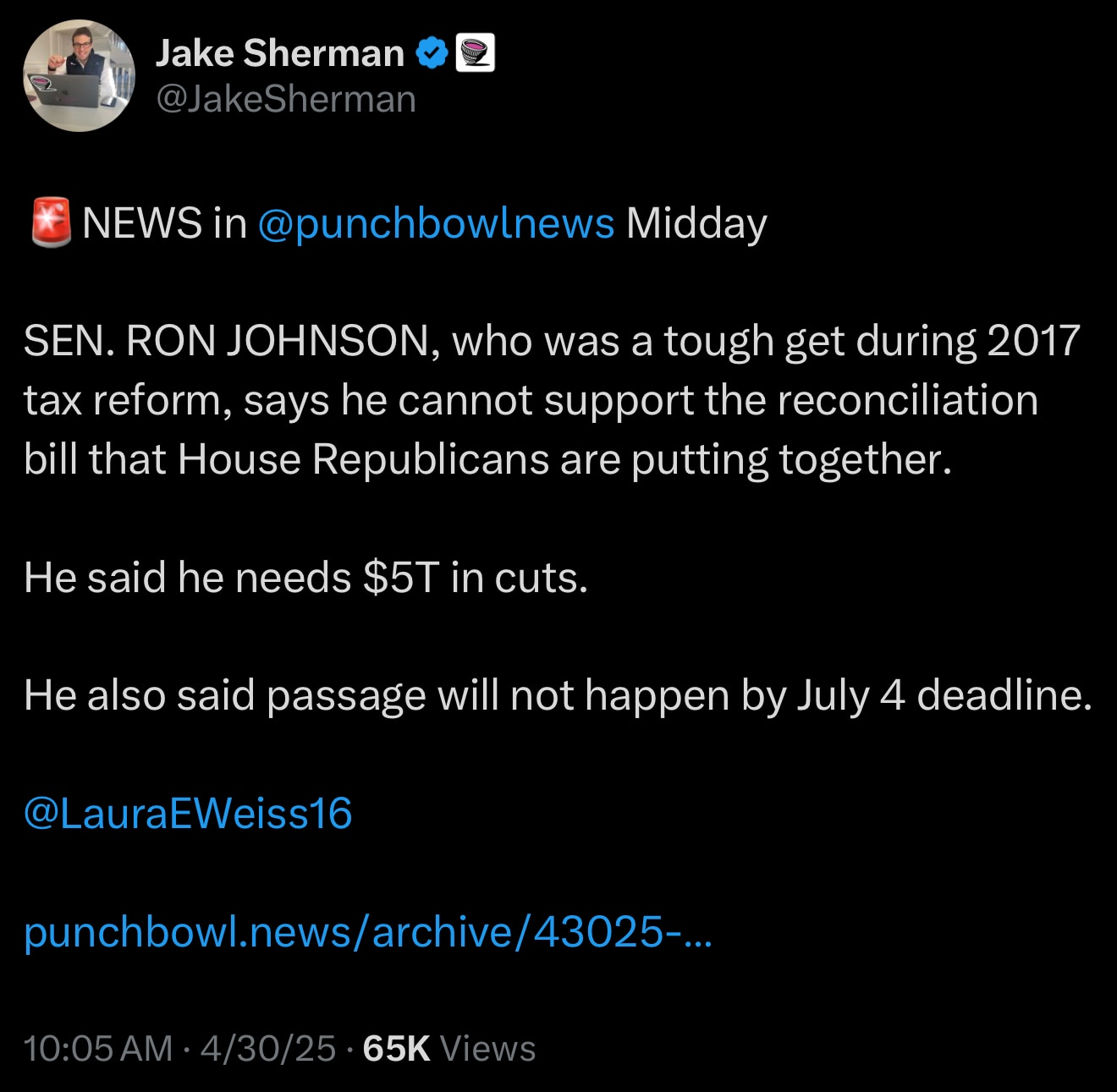 Reality Check —Time for Speaker Johnson to STOP THE HAPPY TALK  

