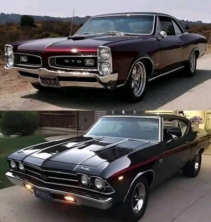 Pontiac #GTO
Chevy #Chevelle SS

