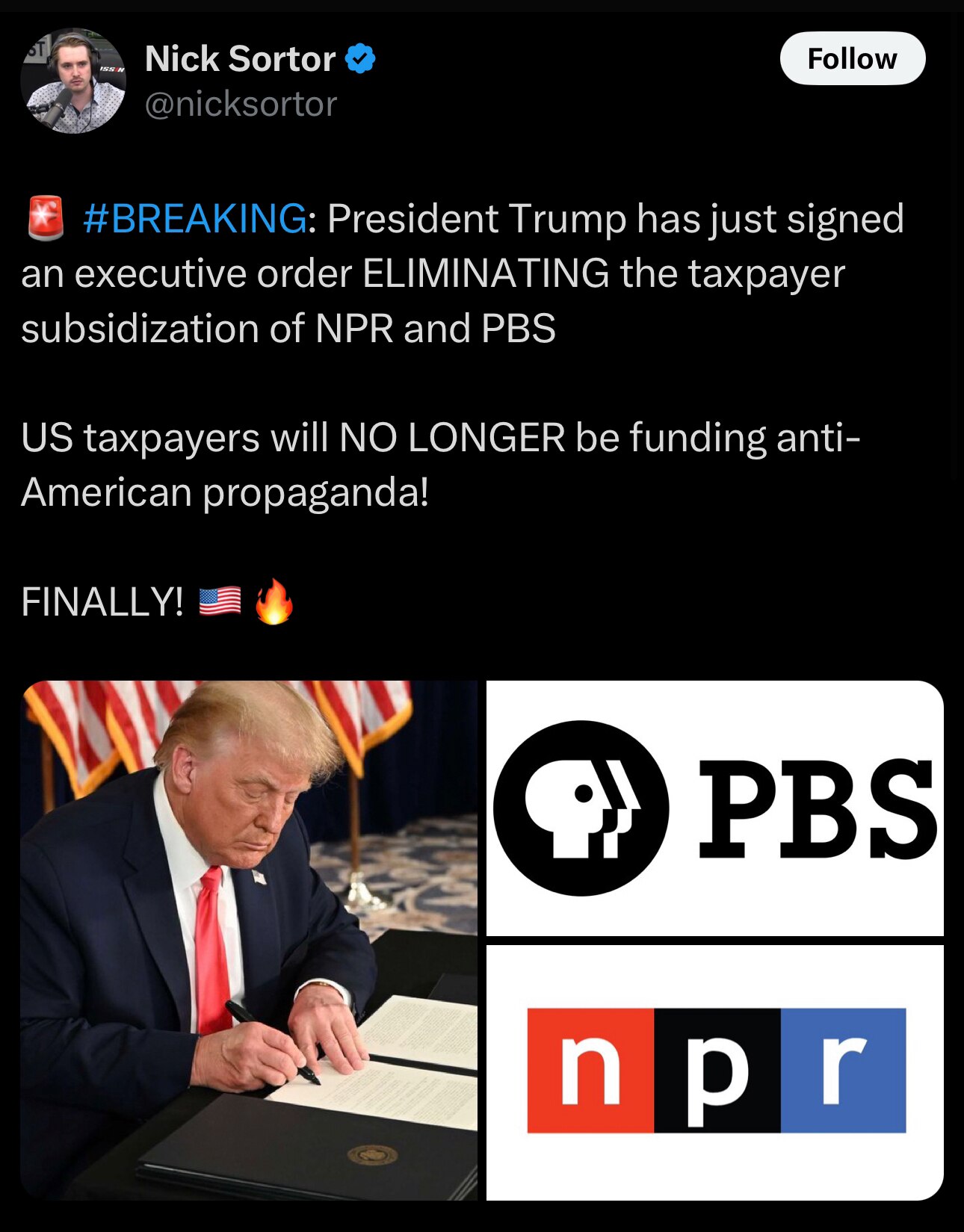 Hallelujah ‼️ No taxpayer dollars for NPR and PBS 🥳