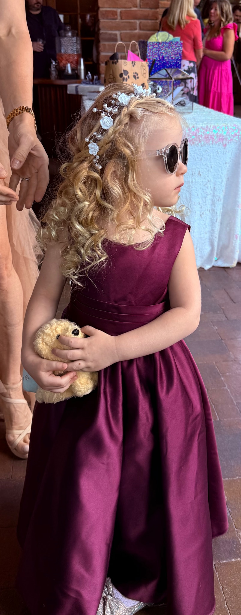 My Sweet Granddaughter at my precious daughter’s wedding!  

