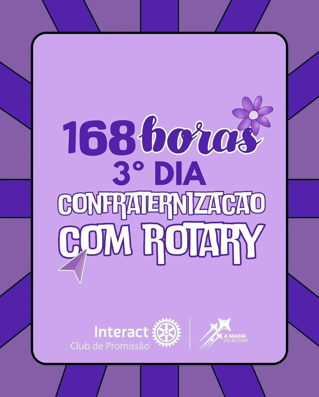 Texto do Interact Club de Promissão:

3° DIA das 168H

No 3º dia do Projeto 168 horas, tivemos a hon...