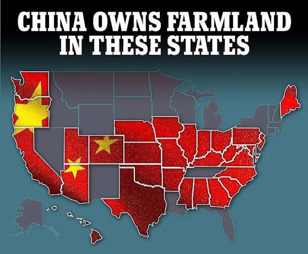 China has been purchasing strategically located farmland near military installations across the Unit...