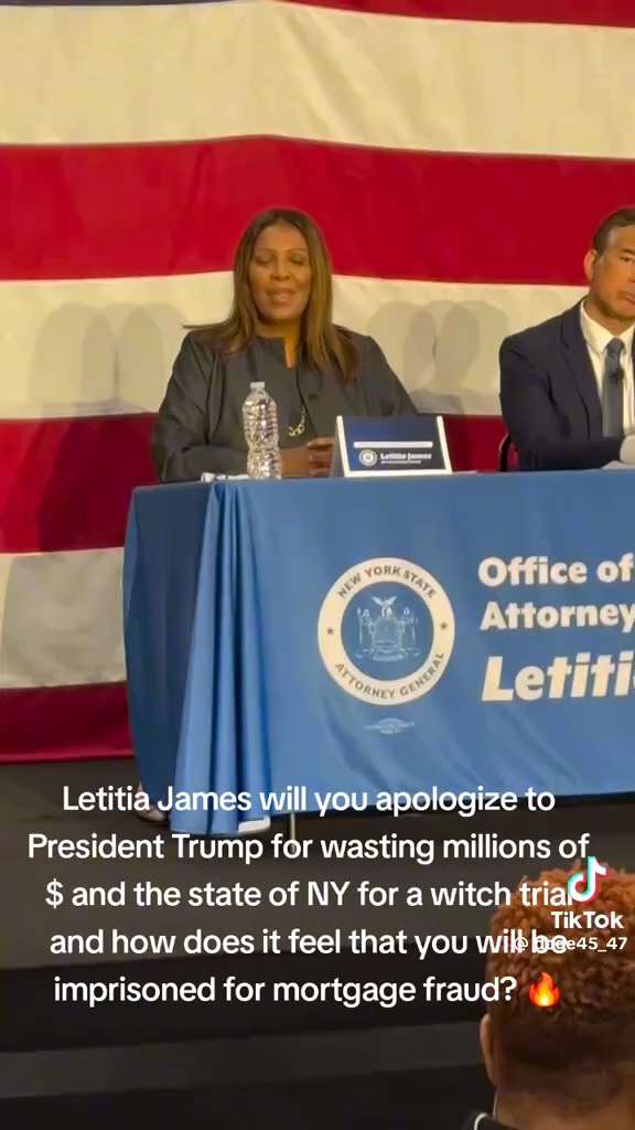 THIS MAY BE THE BEST POST OF THE DAY
Letitia James Having A Panel Discussion With A Room Of Never Tr...