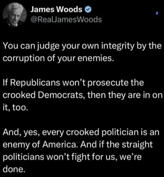 Total Truth!!! There is only one party today…the UniParty. Covering each other’s criminal, corrupt TREASONOUS asses. MAGA us my party,..loath Tats and RINO