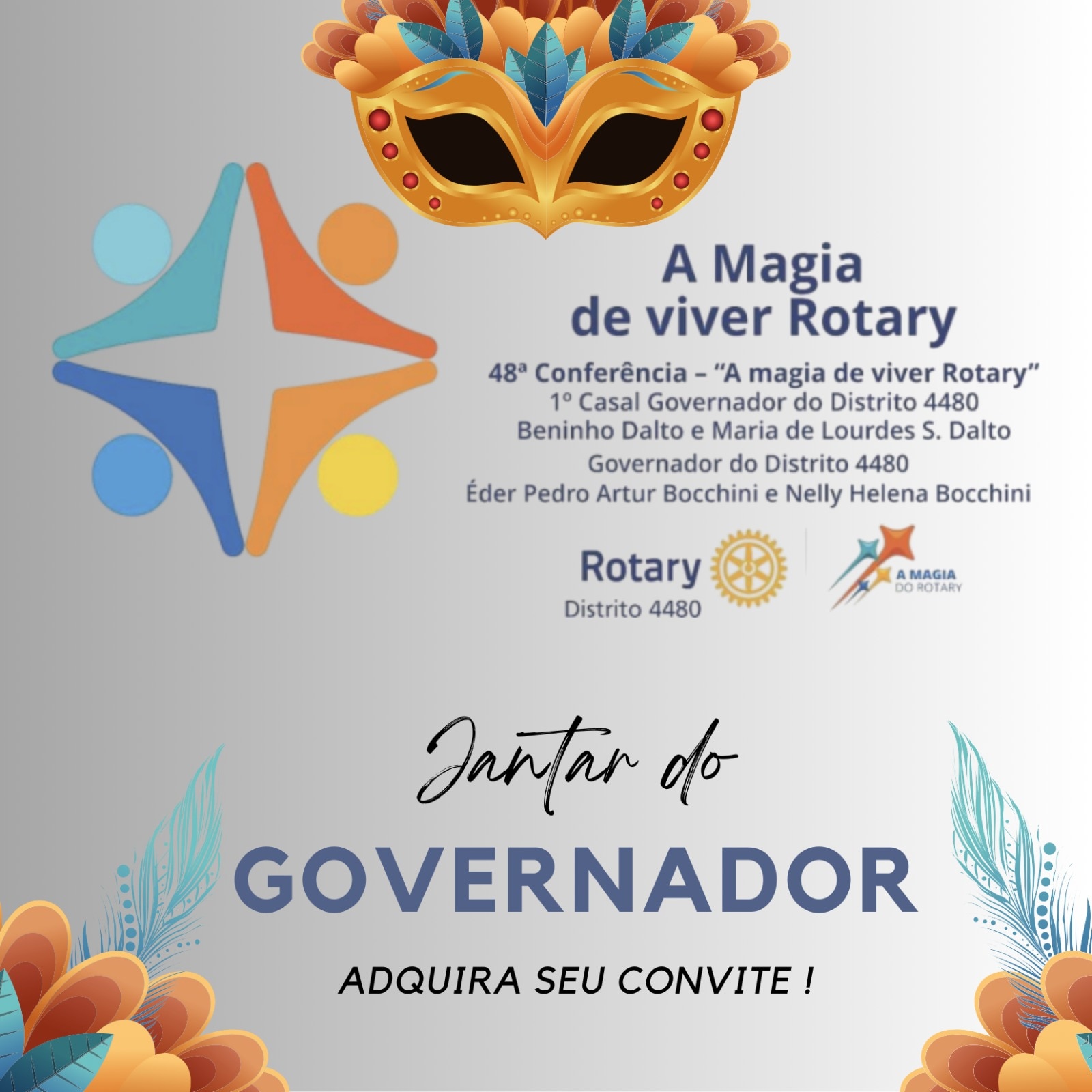 Jantar com Baile de Máscaras do Gov.
Uma noite de encantos, encontros e celebrações!

Garanta seu co...