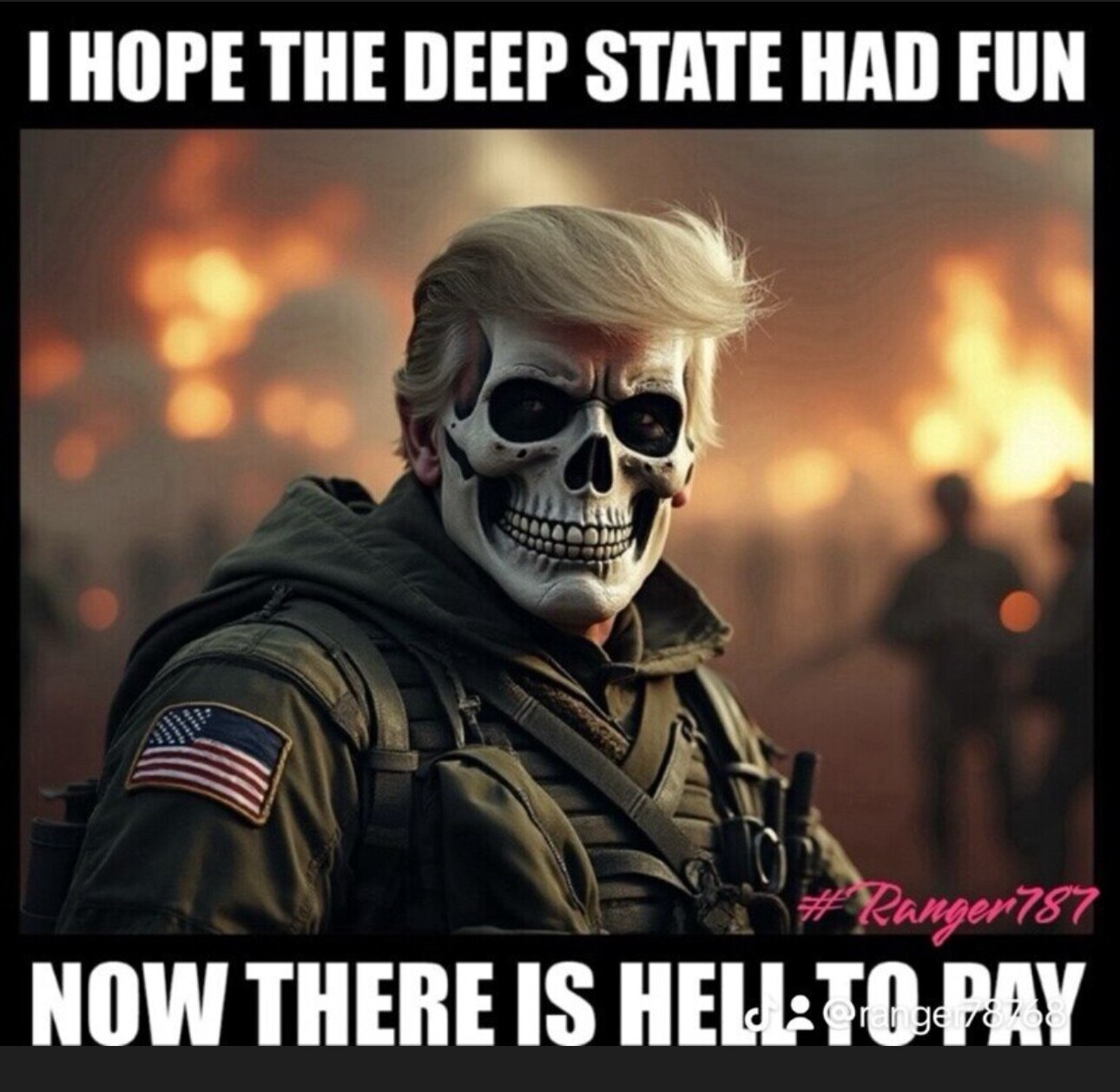 I HOPE THE DEEP STATE HAD FUN!
NOW THERE IS GOING TO BE HELL 🔥 🔥 TO PAY….