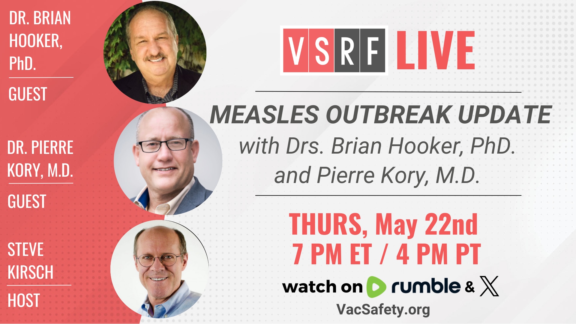 Join us this Thursday on VSRF LIVE for an in-depth discussion on the ongoing #Measles  outbreak that...