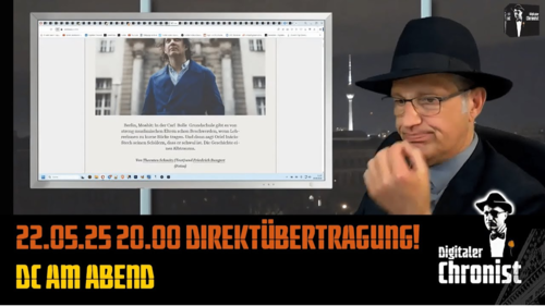 Aufzeichnung vom 22.05.25 Direktübertragung! DC am Abend