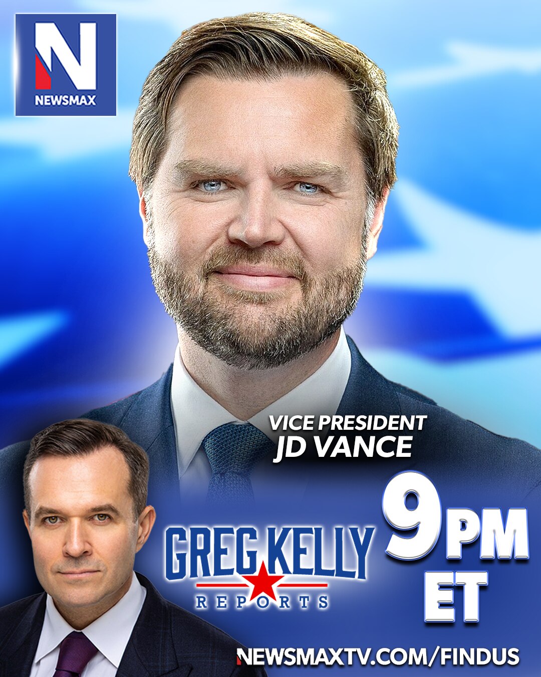 TONIGHT: Vice President JD Vance joins "Greg Kelly Reports" for an exclusive sit-down interview on t...