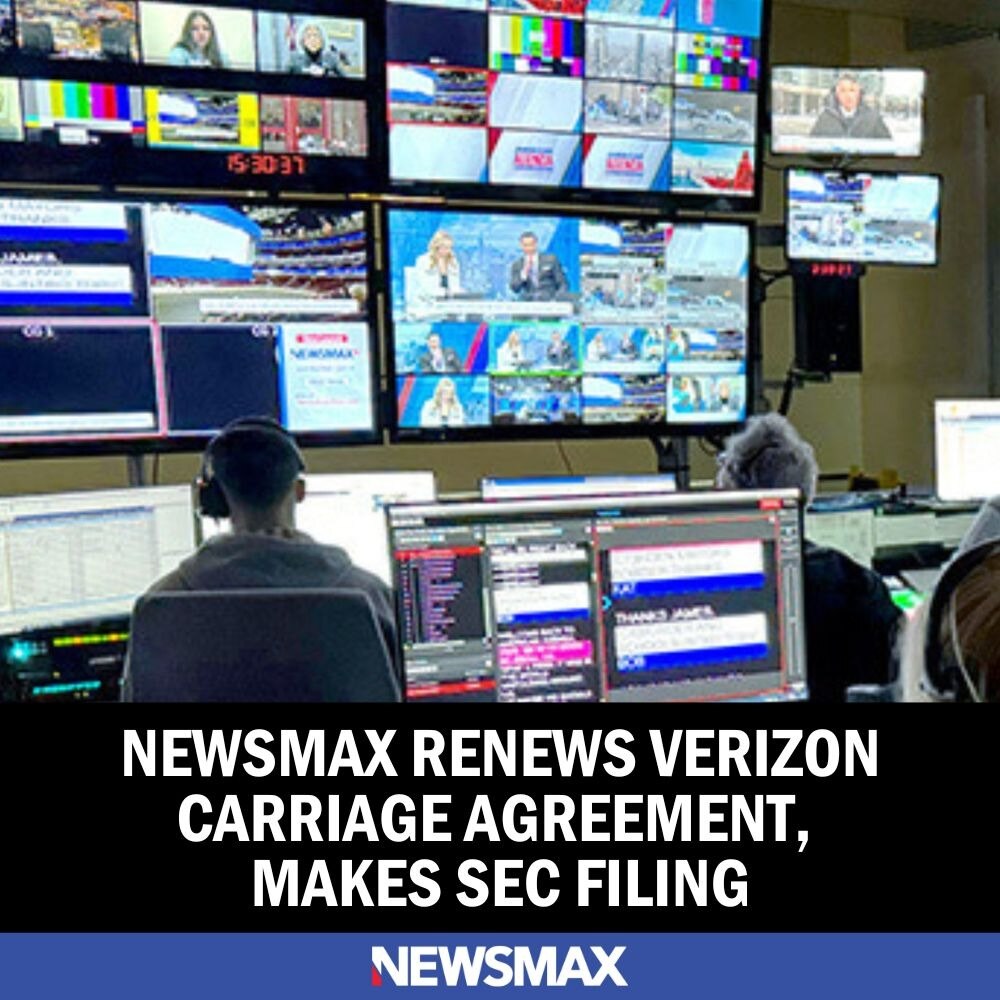 Latest: Newsmax signs with Verizon in renewal deal, growth plan continues! See More: https://bit.ly/...
