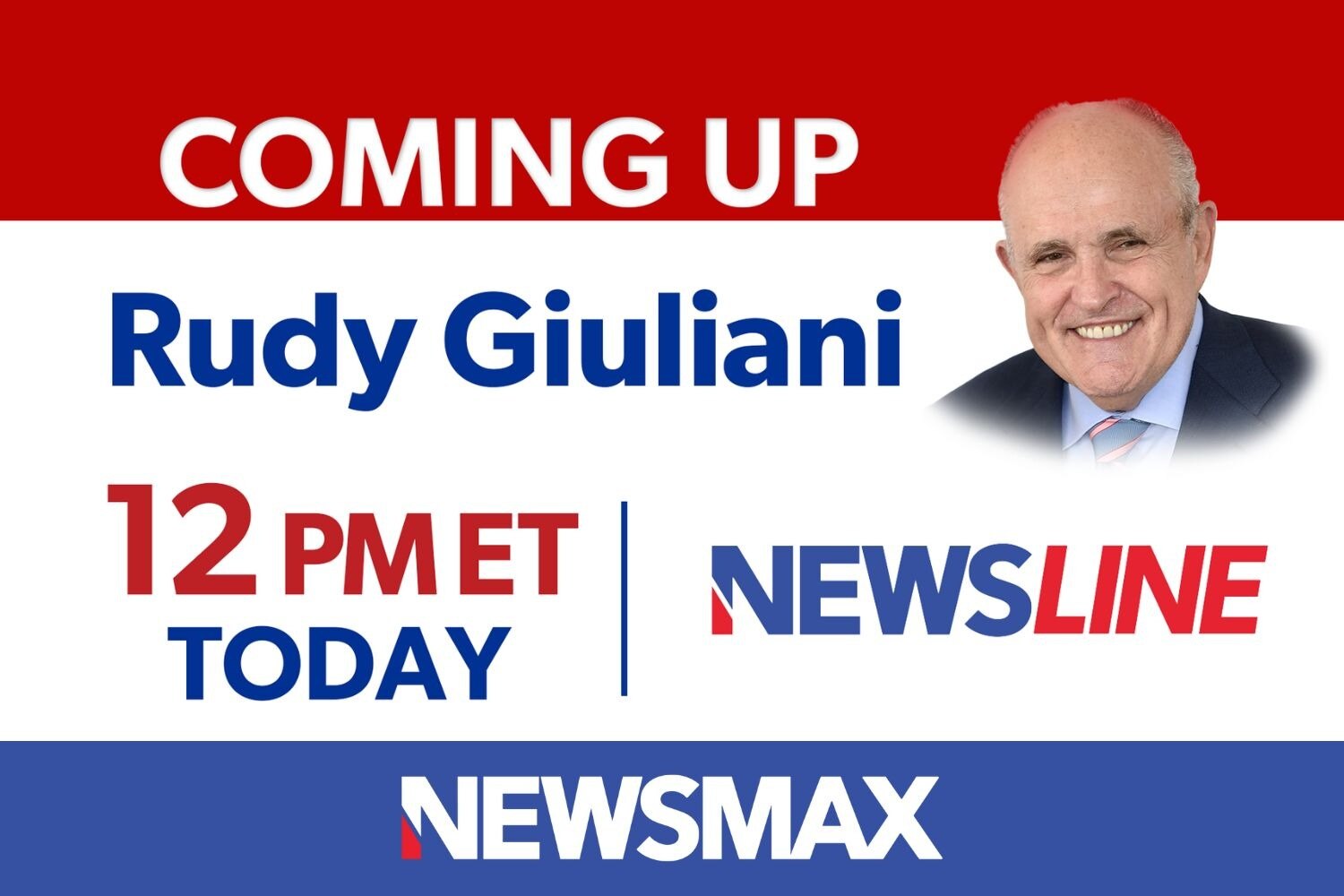 COMING UP: Former NYC Mayor Rudy Giuliani joins “Newsline” to talk about the passing of his close fr...