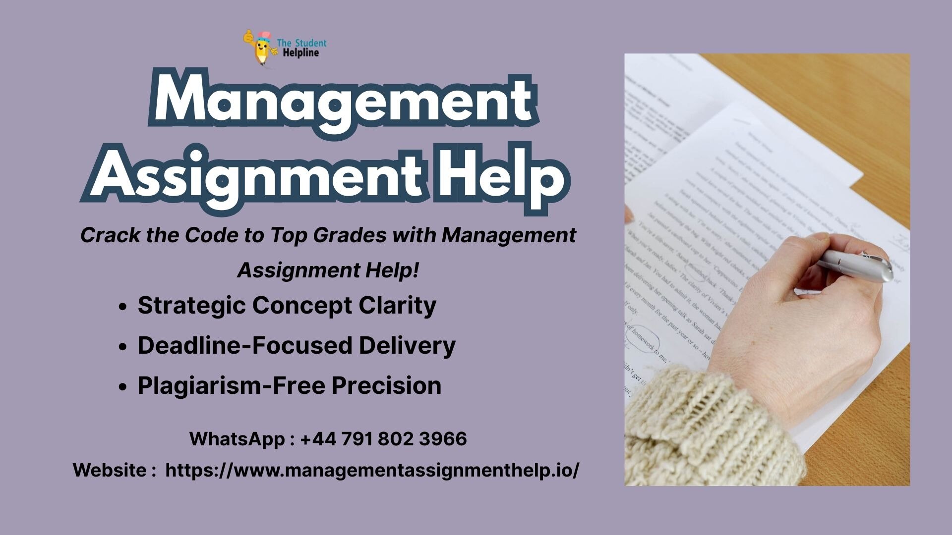Crack the Code to Top Grades with Management Assignment Help!
Struggling to juggle business theories...
