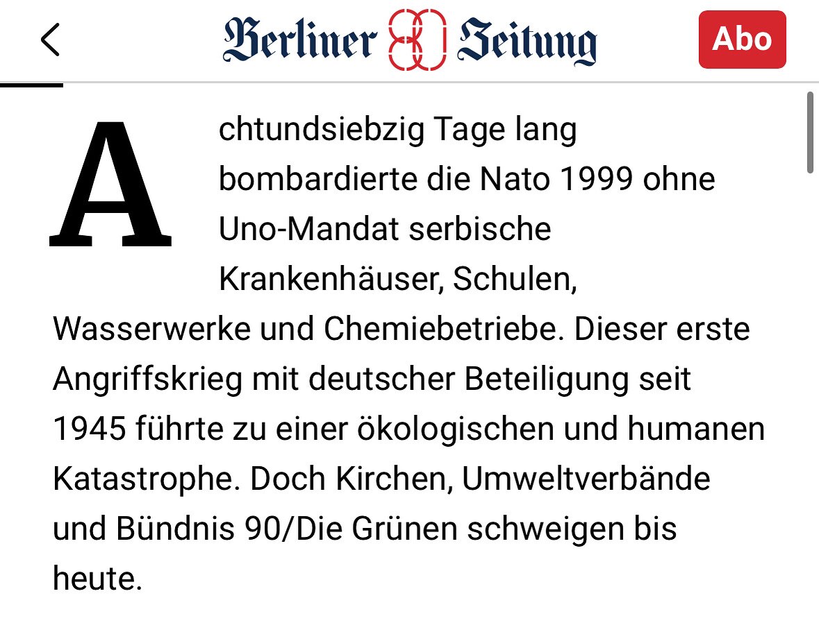 Meine Timelines sind voll von einem gewissen Veteranentag.

Die Republik feiert die Bundes“wehr“.

F...