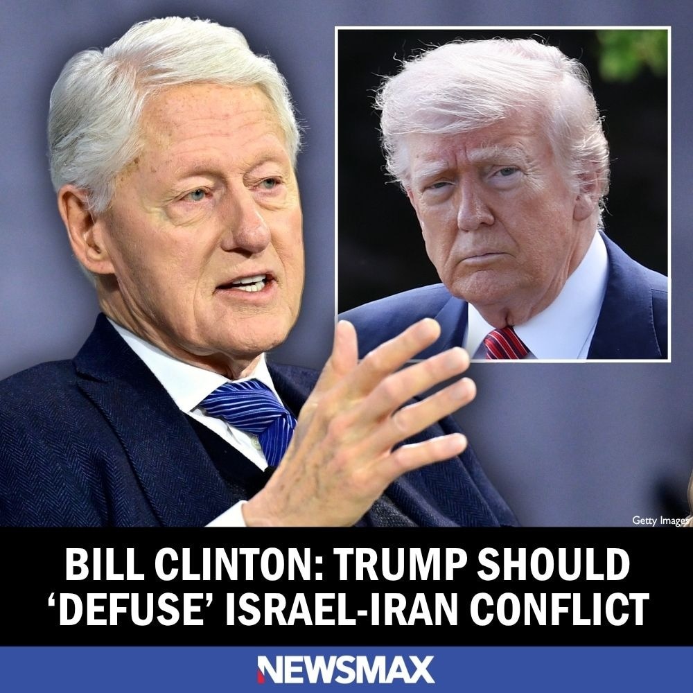 Former President Bill Clinton urged President Trump to "defuse" the current conflict between Israel ...