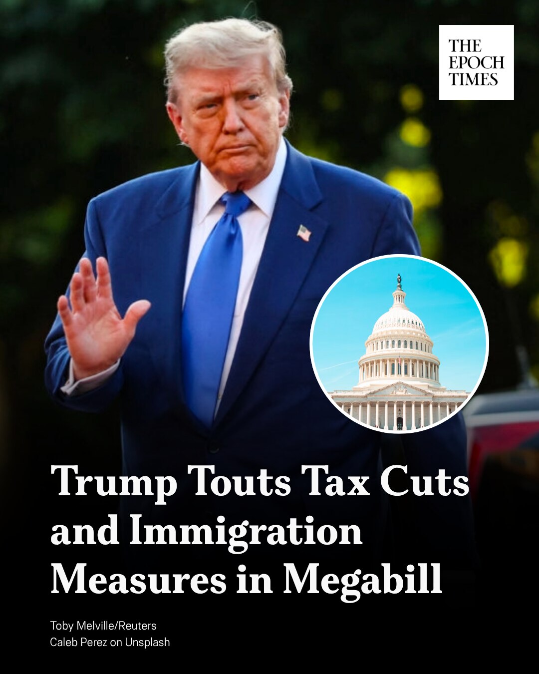 ‘We will deliver no tax on tips, no tax on overtime, and no tax on Social Security for our great sen...