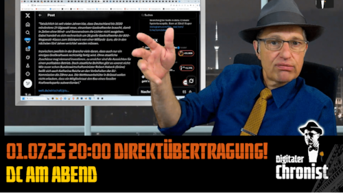 Aufzeichnung vom 01.07.25 Direktübertragung! DC am Abend