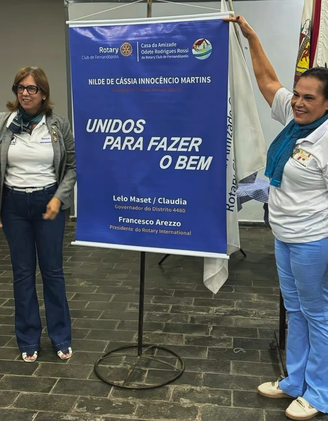 Texto da Casa da Amizade de Fernandópolis

Transmissão de Posse – Ano Rotário 2025-26
Casa da Amizad...