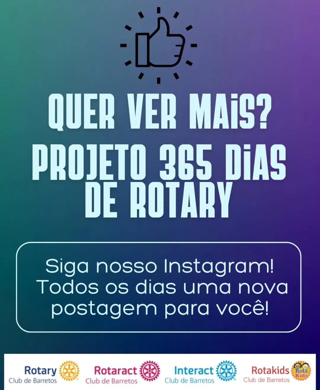 Rotary Club de Barretos lança "Projeto 365 Dias de Rotary"! Todos os dias uma nova postagem! Acompan...