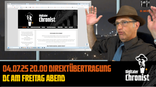 Aufzeichnung vom 04.07.25 Direktübertragung - DC am Freitag Abend