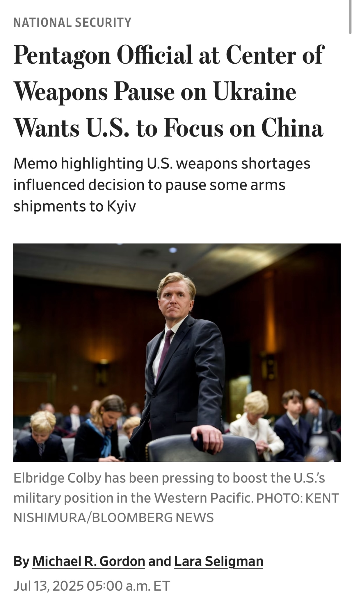 The Existential Threat to America is the CCP—Pivot to Asia 

“Elbridge Colby, the Pentagon’s top pol...