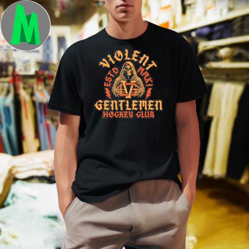 Official Violent Gentlemen Hockey Club Ice In Our Blood Logo T-Shirt
Buy It Here: https://moniozo.co...