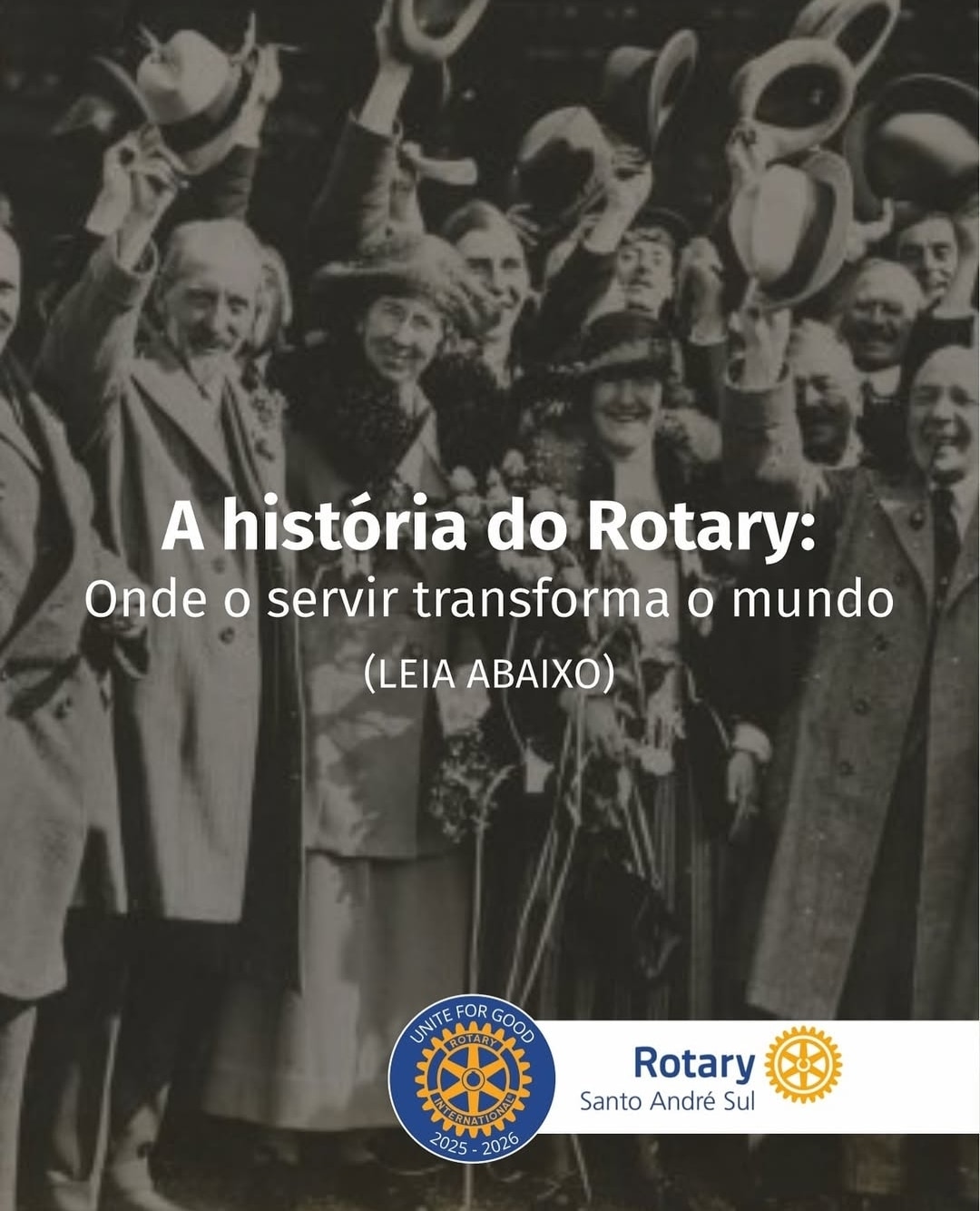 Texto do Rotary Club de Santo André - Sul

Em 23 de fevereiro de 1905, um advogado visionário chamad...