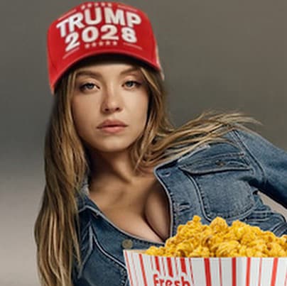 I stand Sydney Sweeney and President Donald j Trump maga make America great again