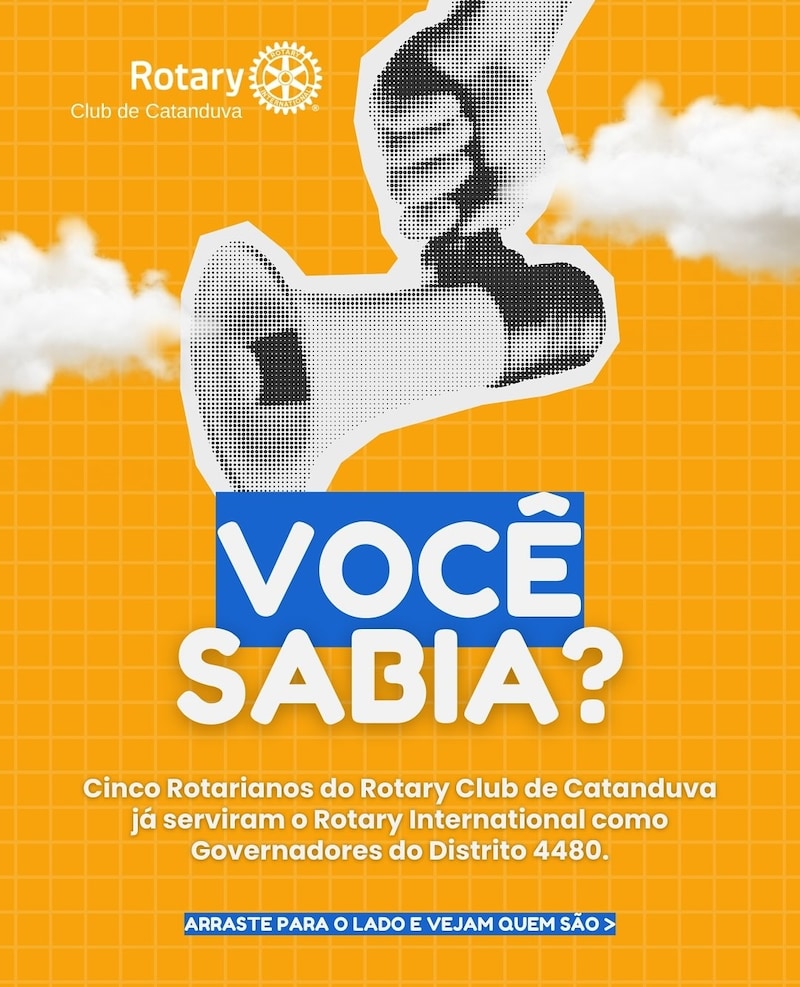 O Rotary Club de Catanduva já teve a honra de ver cinco de seus associados ocuparem o cargo de Gov. ...