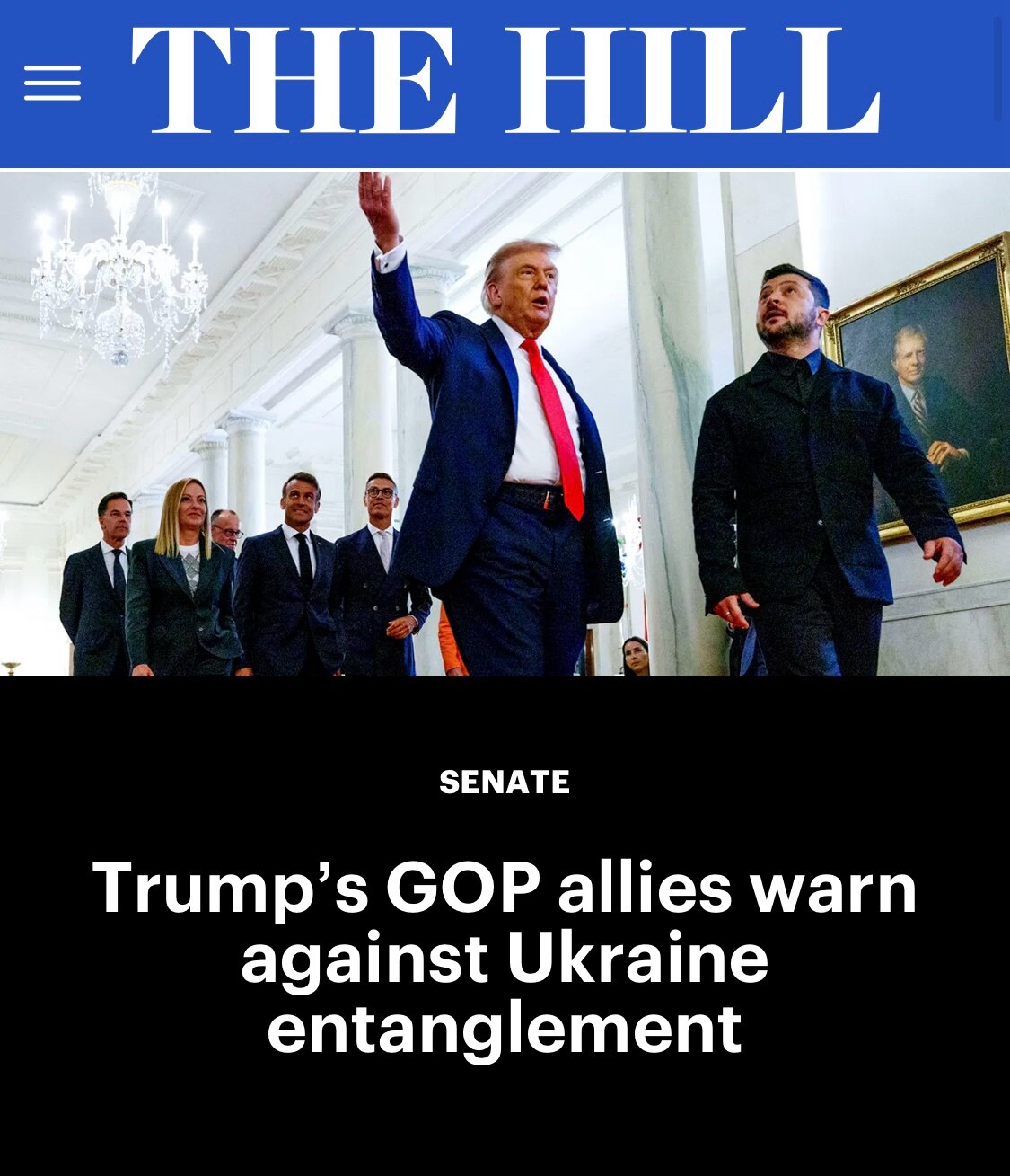 “Right now, it’s all predicated on American cash, American arms, and now they’re going to need Ameri...