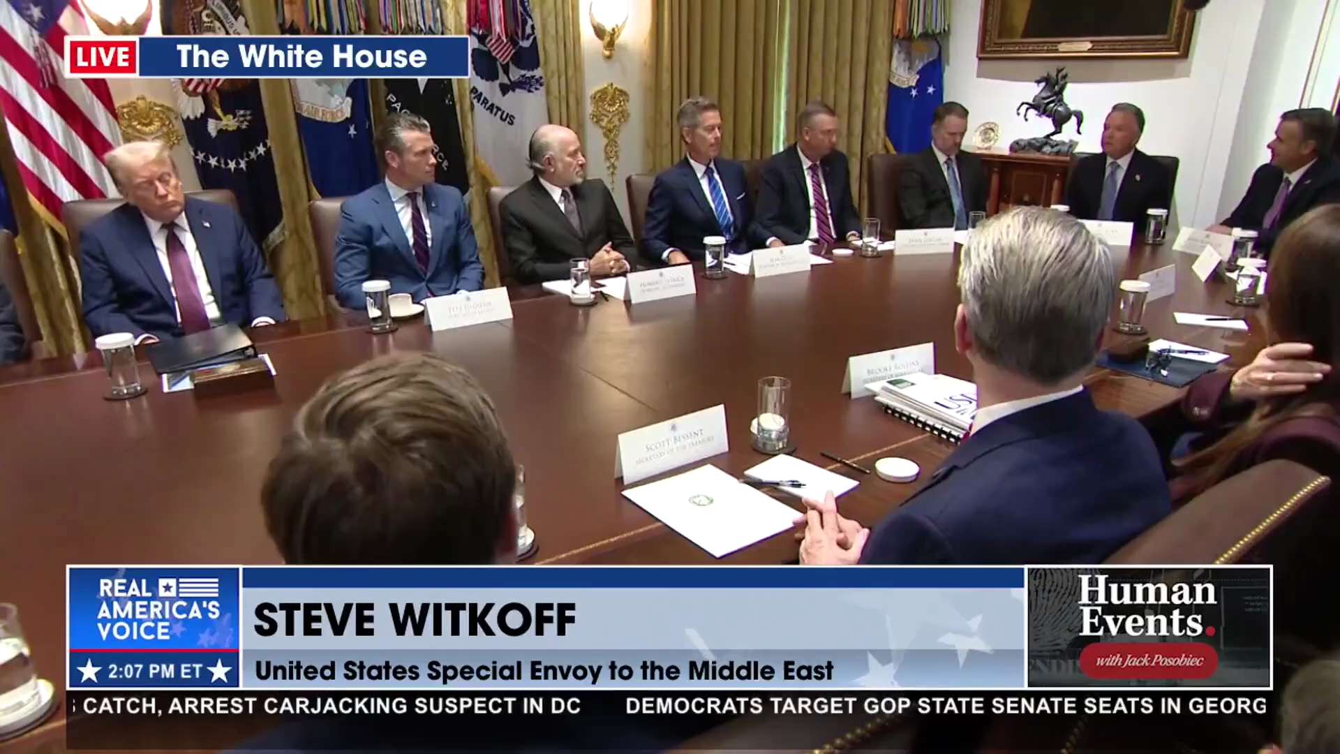 @SEPeaceMissions Steve Witkoff updates POTUS and Cabinet: "I was in Gaza... as we delivered food and...