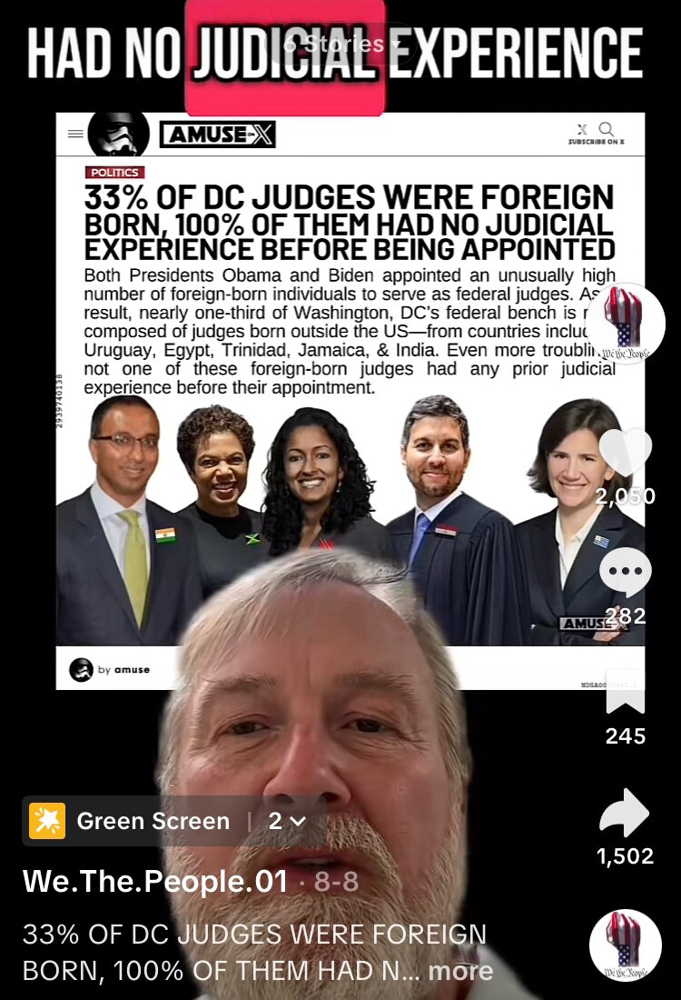 I Knew A Lot Of These Judges We See Stopping Trump Were Not Real Judges But Didn’t Know This Many. A...
