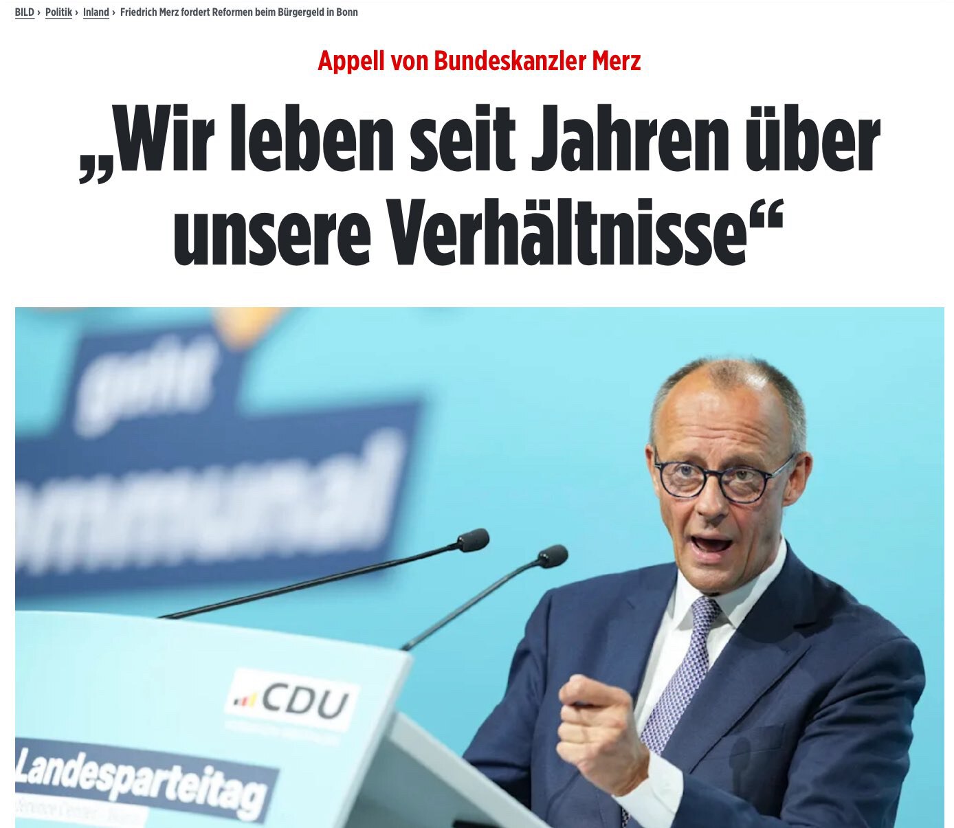 Wer ist wir? Ich bin es nicht der über seine Verhältnisse lebt!