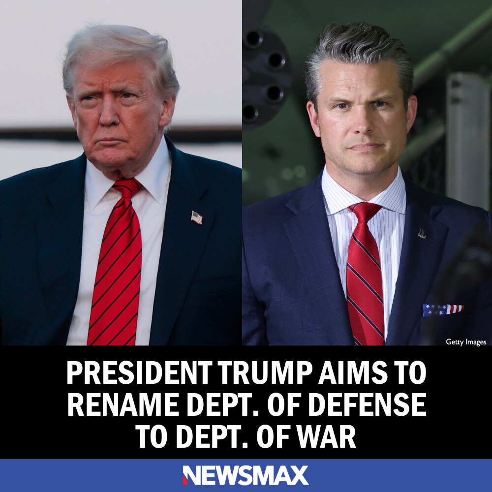 President Donald Trump plans to sign an executive order Friday to rebrand the Department of Defense ...