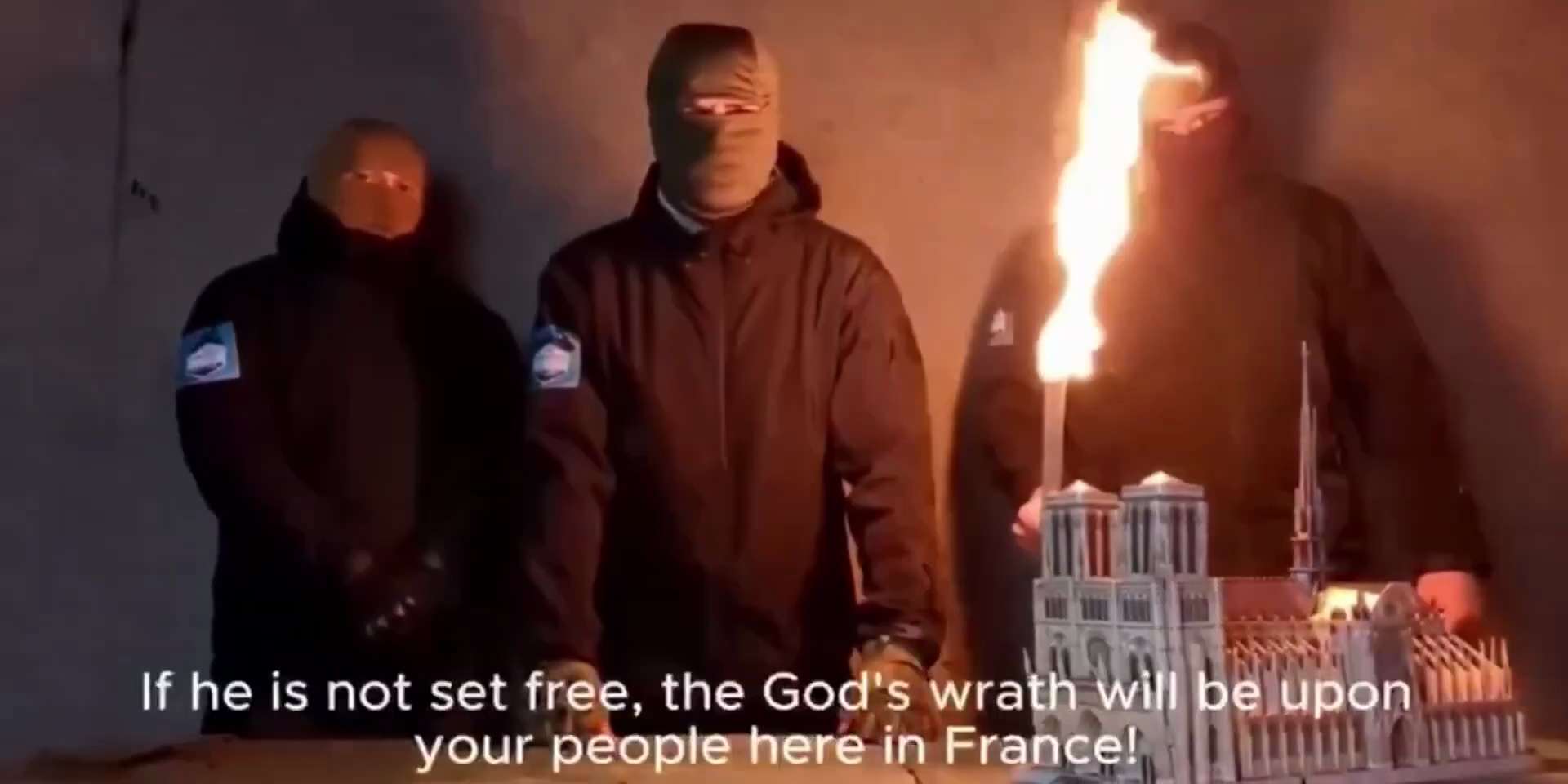 A viral video shows Islamic extremists issuing a direct threat to Notre-Dame Cathedral in Paris. 

T...