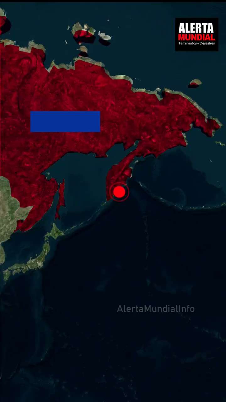 BREAKING 🚨: Magnitude 7.7 earthquake just struck off the coast of Russia. 
This is the same locatio...