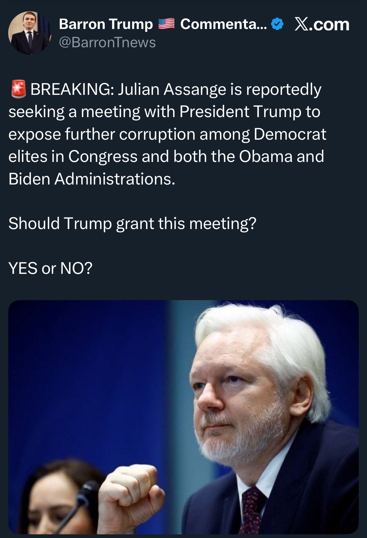 Yes … 💯 there is only an upside for America to gain here. 

Why wouldn’t he meet with him? And he s...