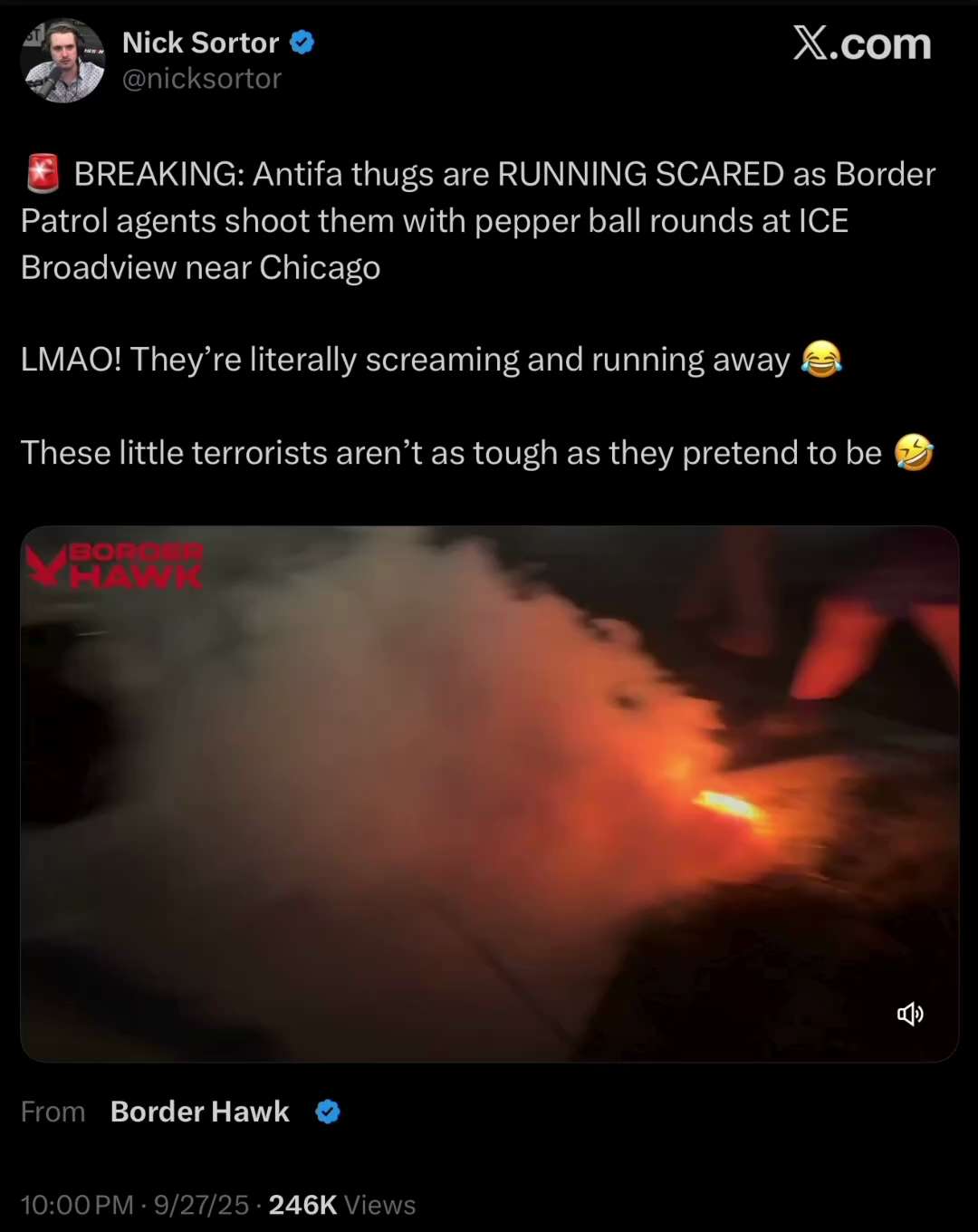 Roll Them Up Now to Prison 

https://x.com/nicksortor/status/1972119146298327049?s=46