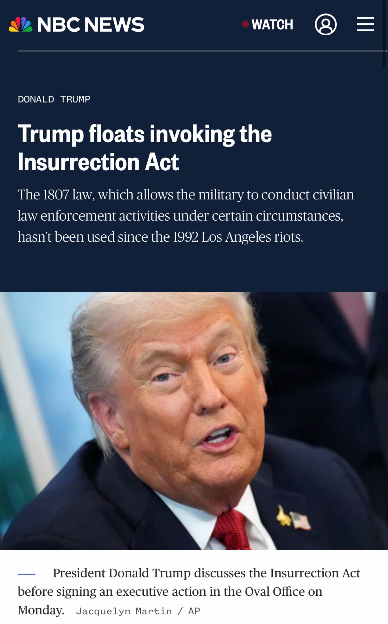 “In a text message to NBC News before Trump’s Oval Office remarks, former White House strategist Ste...