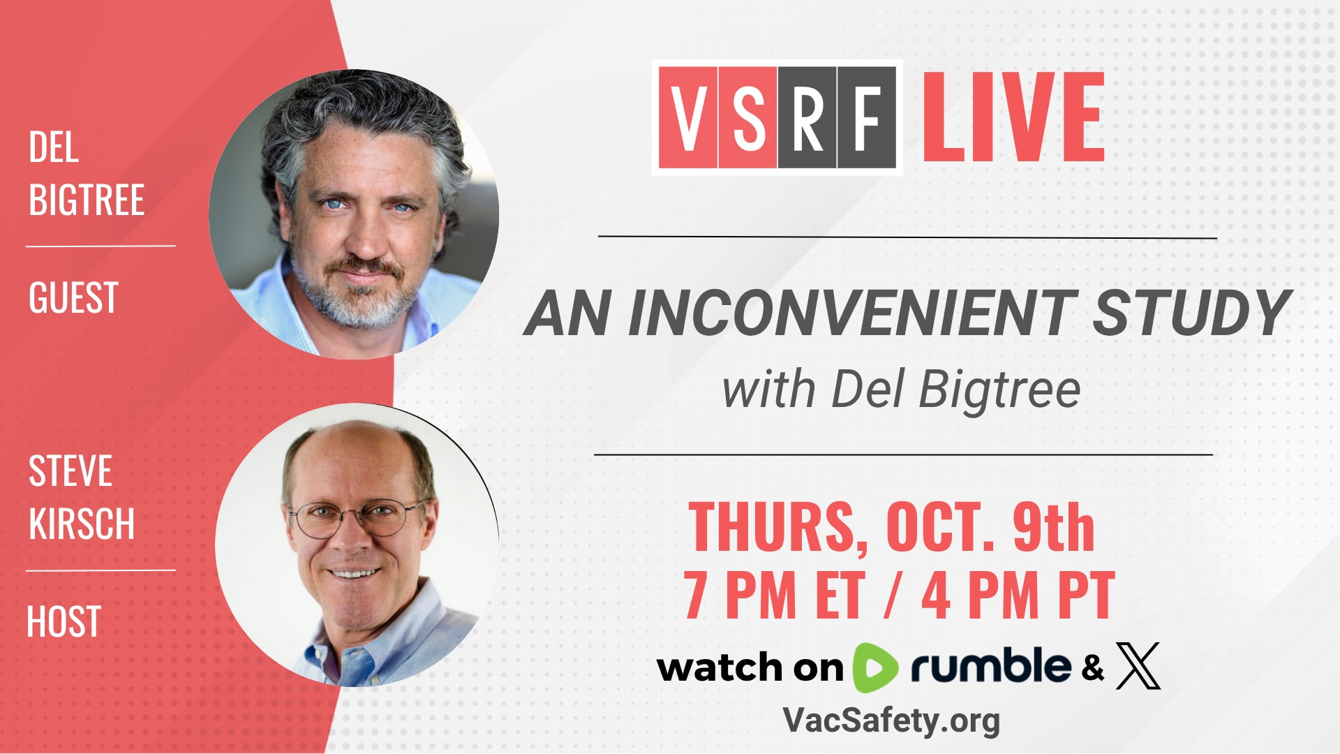 🚨 It’s happening TONIGHT!

Del Bigtree joins Steve Kirsch LIVE to talk about his new powerful film,...