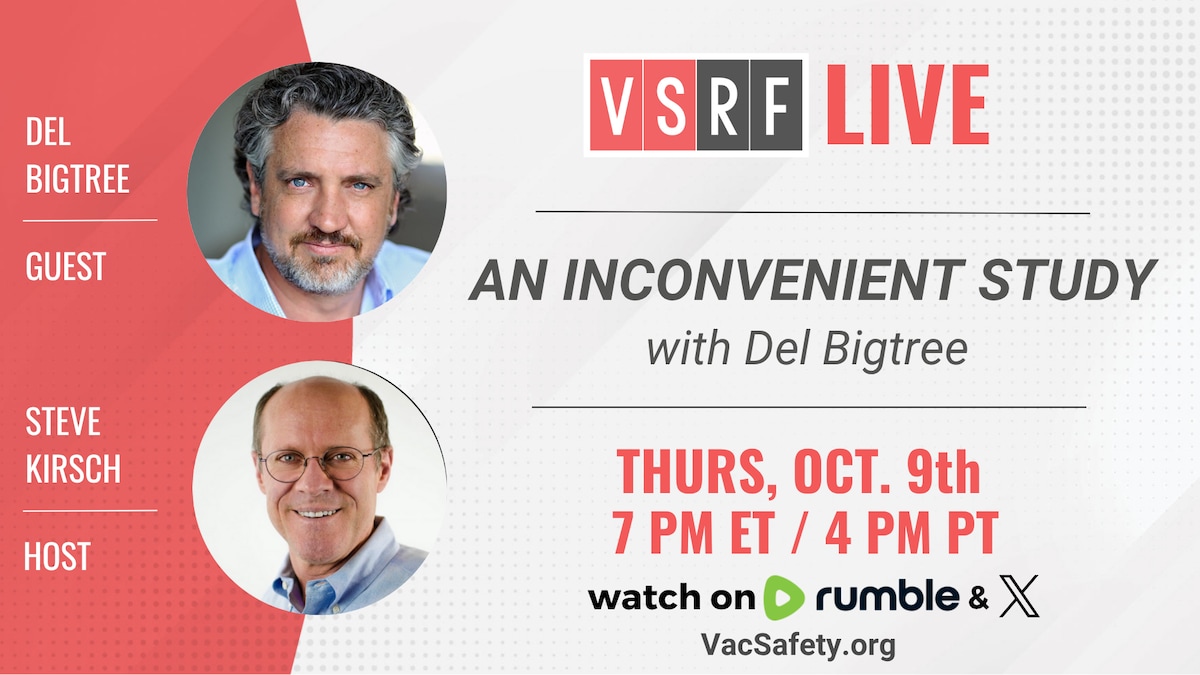 🚨 It’s happening TONIGHT!

Del Bigtree joins Steve Kirsch LIVE to talk about his new powerful film,...