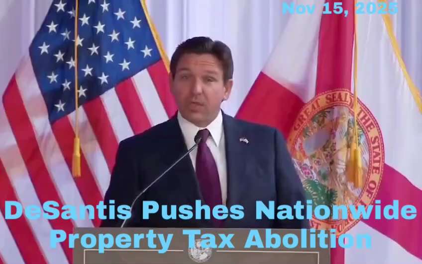 🚨 HOLY COW: Ron DeSantis GOES FULL THROTTLE—Officially pushing for NATIONWIDE ABOLITION of property...