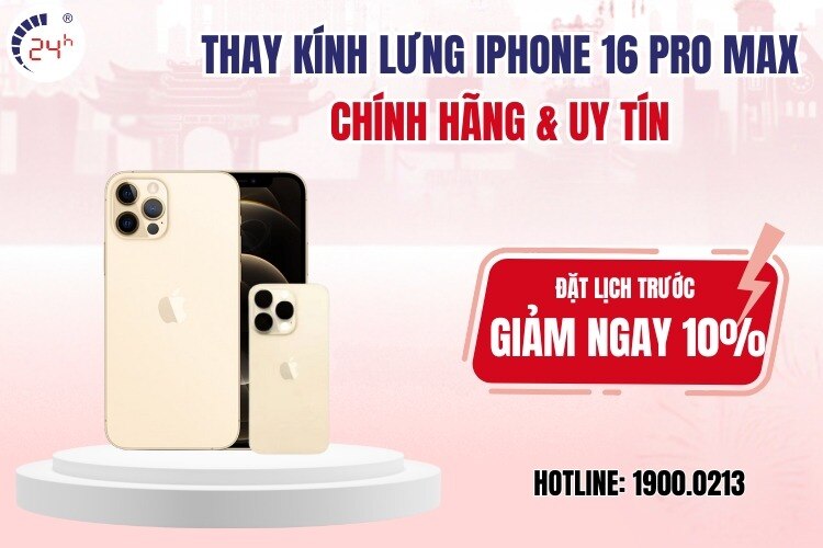 Khôi phục vẻ đẹp iPhone 16 Pro Max với dịch vụ thay kính lưng chuyên nghiệp
Việc thay kính lưng iPho...