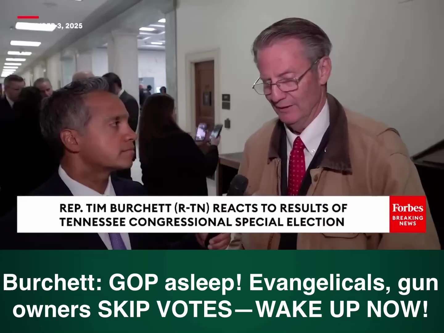 🚨 Rep. Tim Burchett drops truth bomb:
GOP has a massive COMPLACENCY problem.
45% of evangelicals SK...