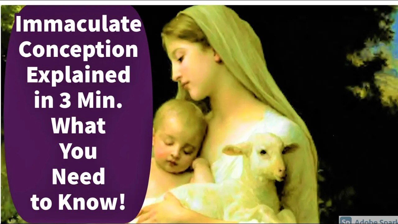 Immaculate Conception of Mary Explained in 3 Min. : What You Need to Know and Share about this Solem...