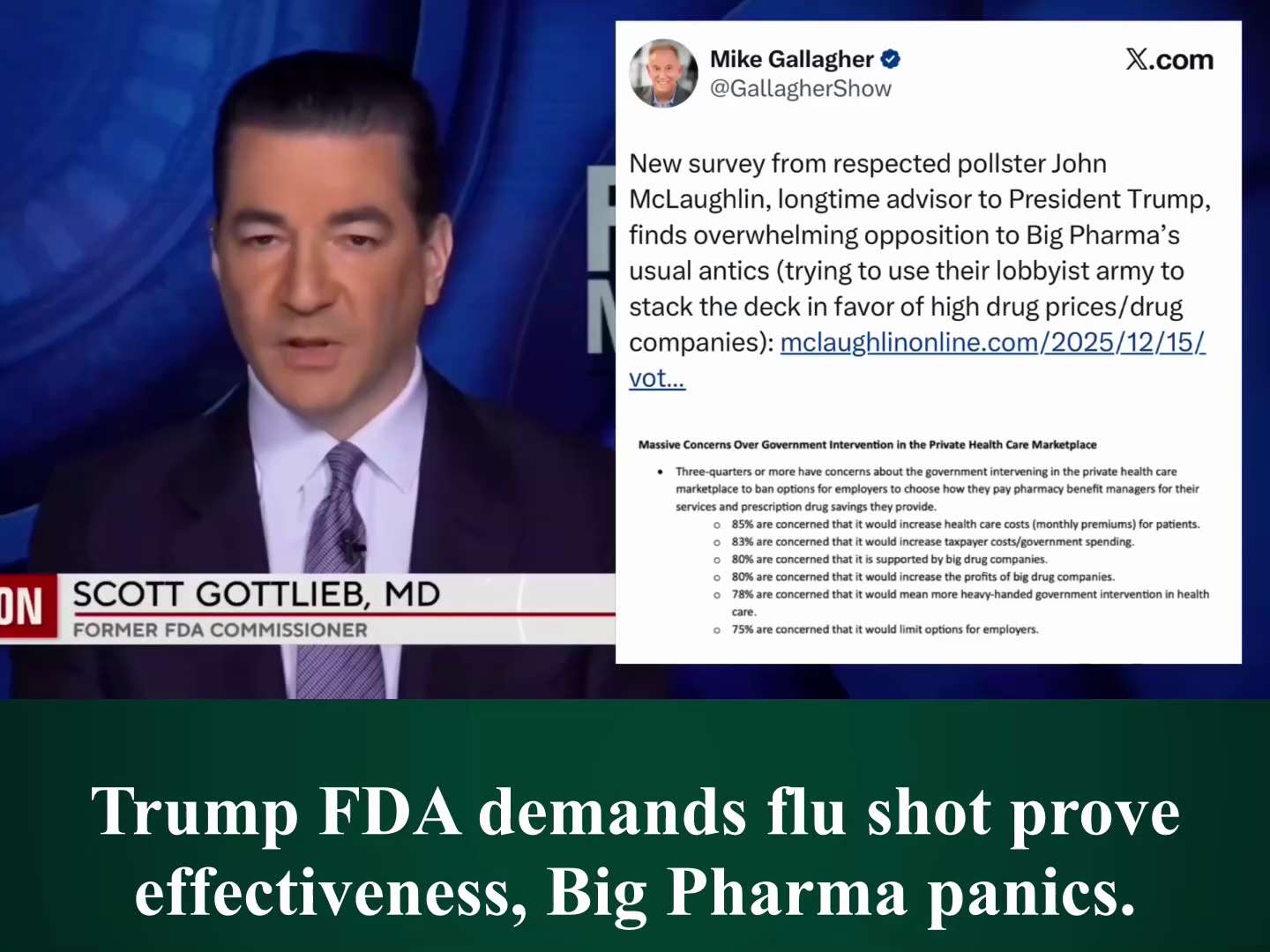 🚨 WOW: Big Pharma is in full panic mode after President Trump’s FDA ruled that the flu shot must ac...