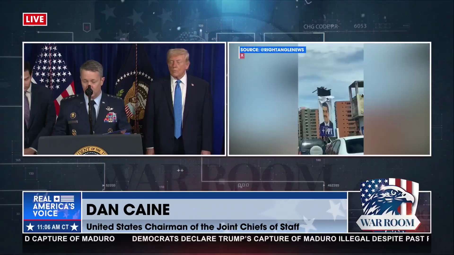 DAN CAINE: "This operation, known as Operation Absolute Resolve, was discreet, precise, and... the c...